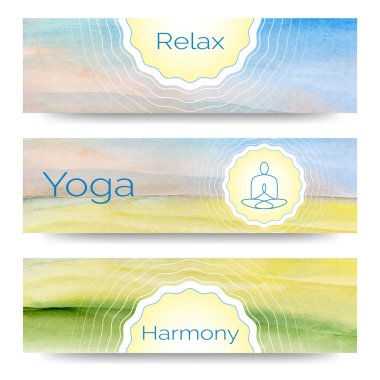 yoga stüdyosu için afiş tasarımı