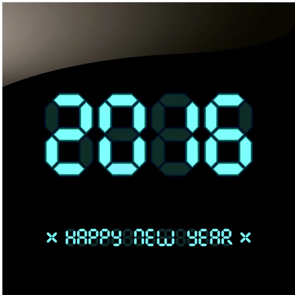 Šťastný nový rok 2016 blahopřání. — Stockový vektor