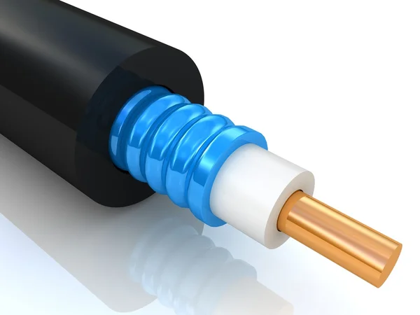 3D koaksiyel kablo — Stok fotoğraf