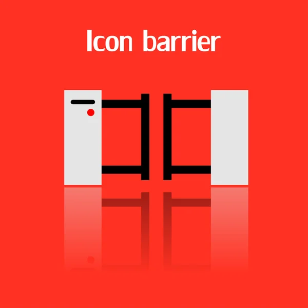 Icono de barrera, ilustración vectorial — Archivo Imágenes Vectoriales