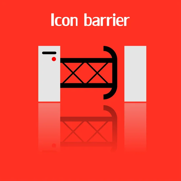 Icono de barrera, ilustración vectorial — Archivo Imágenes Vectoriales
