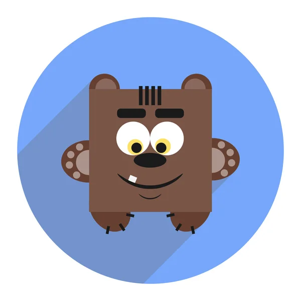 Icon of cute bear. — Stock Vector