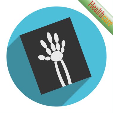 X-ray Hand icon. Vector illustration