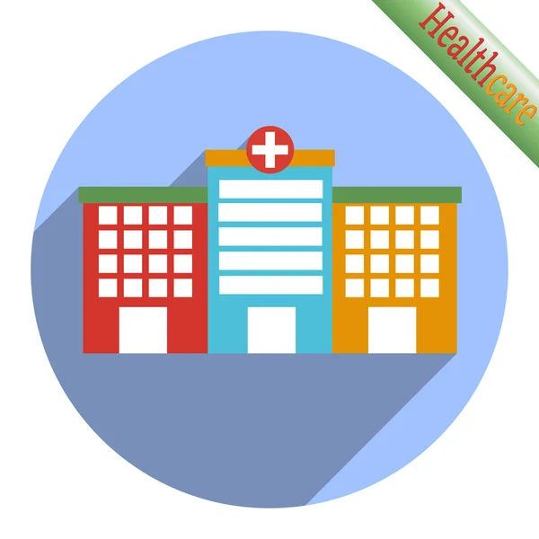 Medical building icon. Vector illustration — 스톡 벡터