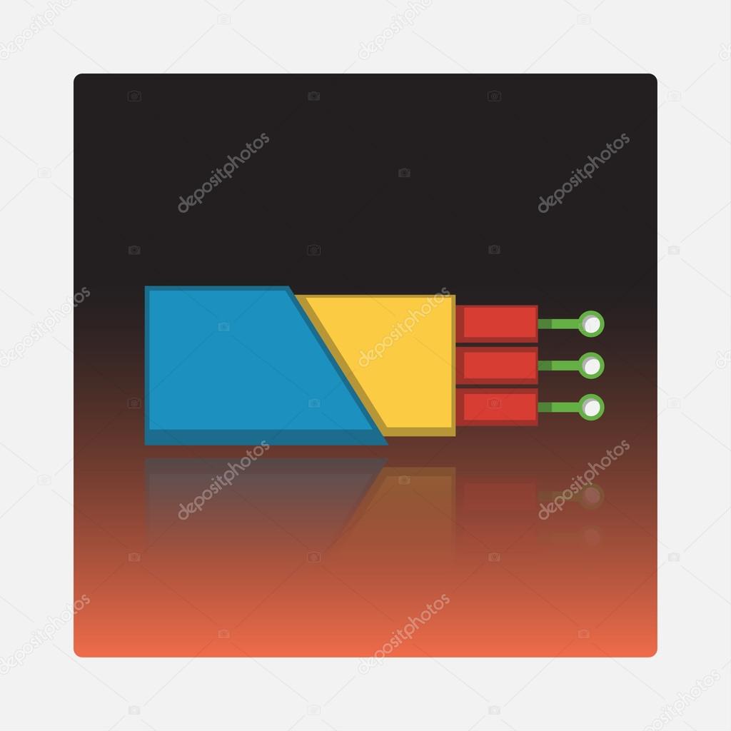 Optic cable icon