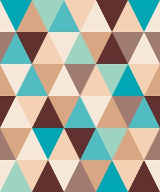 Kusursuz geometrik desen, renkli üçgenlerin soyut arkaplanı. vektör illüstrasyonu.