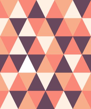 Kusursuz geometrik desen, sonbahar renklerinde üçgenlerin soyut arkaplanı. Vektör çizimi. yama çalışması. 