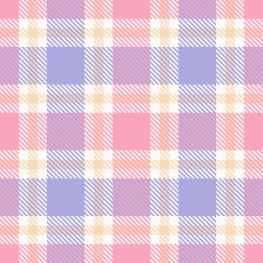 Seamless checkered pattern in pink and lilac tones. vector illustration. light cute background, texture.