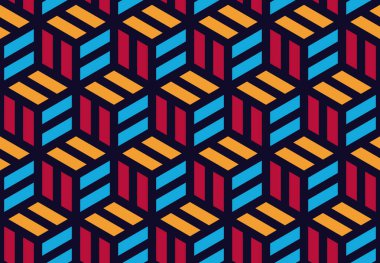 Soyut geometrik arkaplan, vektör çizimi. Kusursuz desen.