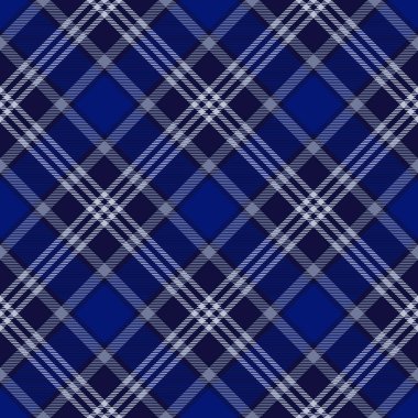 Ekose masa örtüleri için geleneksel kareli köşegen dikdörtgen dikdörtgen süslemenin mavi kumaş dokusu kıyafet taşıyıcı illüstrasyon