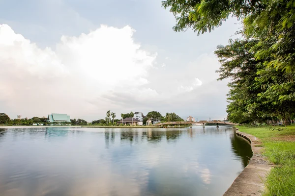 View of Nakornsawan Thailand,Nhongsombun. — Stock Photo, Image