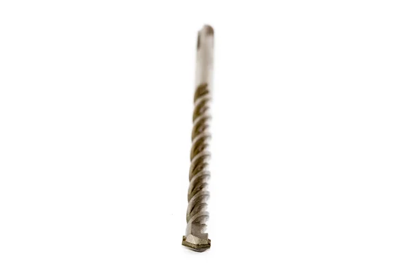 Drill bit isolated on white background — Stock Photo, Image