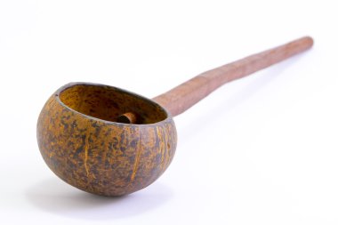 Hindistan cevizi kabuğu, i için geleneksel kapsayıcı yapılmış Kepçe