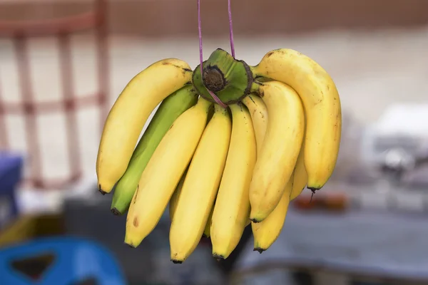 Ramo de plátanos en el mercado —  Fotos de Stock