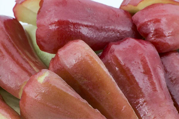 Manzanas rosadas en rodajas o chomphu — Foto de Stock