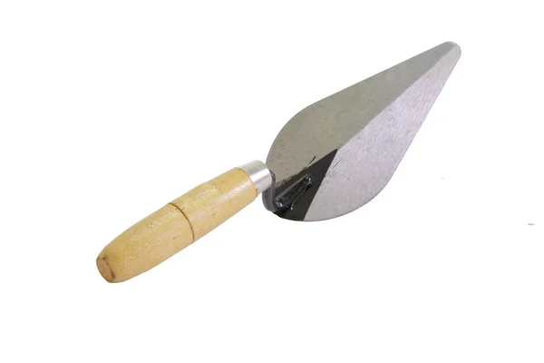 Trowel on isolated white background (Drop trowel) — Stock Photo, Image
