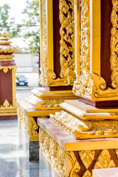 Arquitetura elegância do templo tailandês — Fotografia de Stock