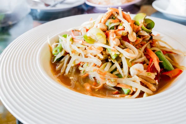 Thai papaya salad,Som tum. — Stock Photo, Image