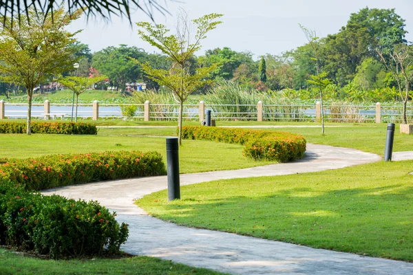 Pathway in city park — Stock Photo, Image