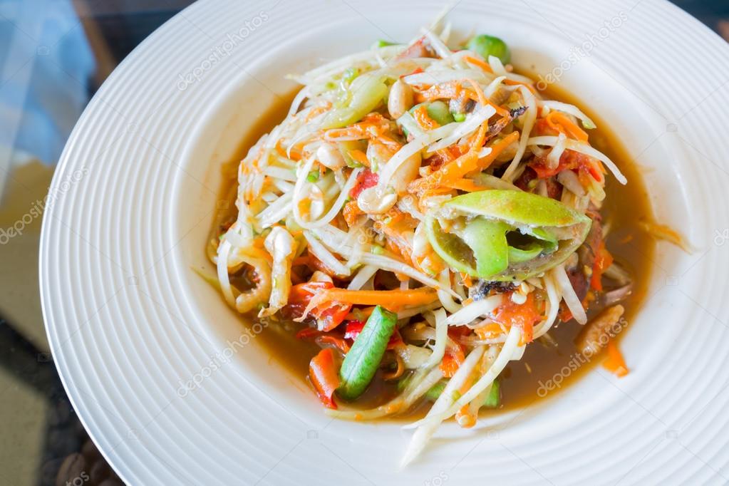 Som Tam Thai Resepi Ensalada Thai De Papaya Som Tum