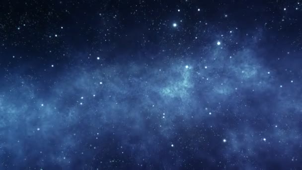 Moviéndose a través del espacio estelar — Vídeo de stock