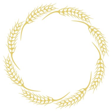 Dikenlerin yuvarlak çerçevesi, vektör illüstrasyonu.
