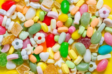 çok renkli şeker demet