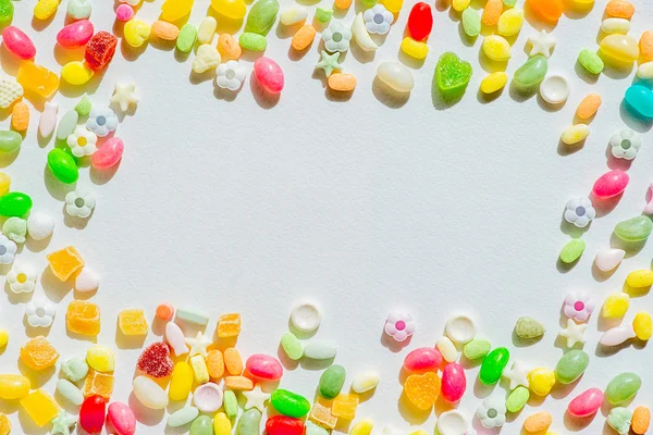 Marco de dulces de colores —  Fotos de Stock