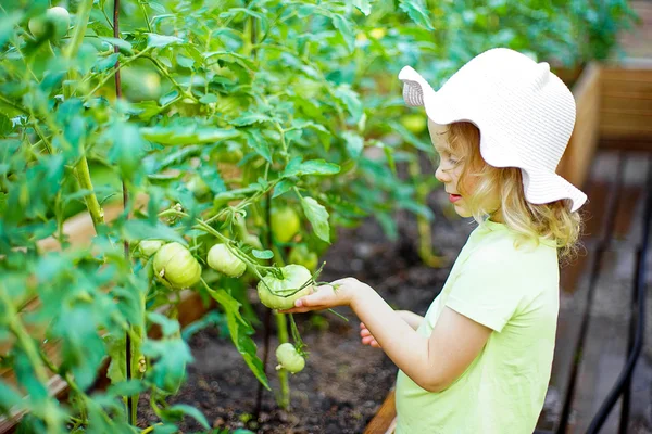 Gadis kecil tukang kebun — Stok Foto