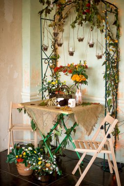 sonbahar bir iç bezemeleri