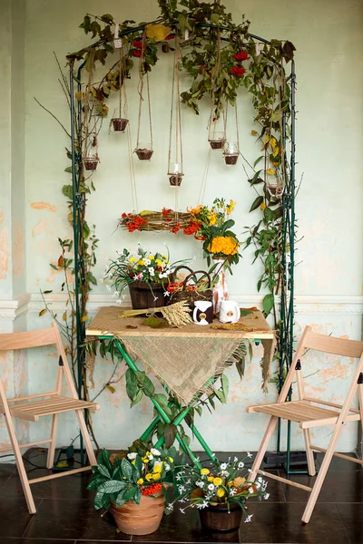 autumn decoration of an interior