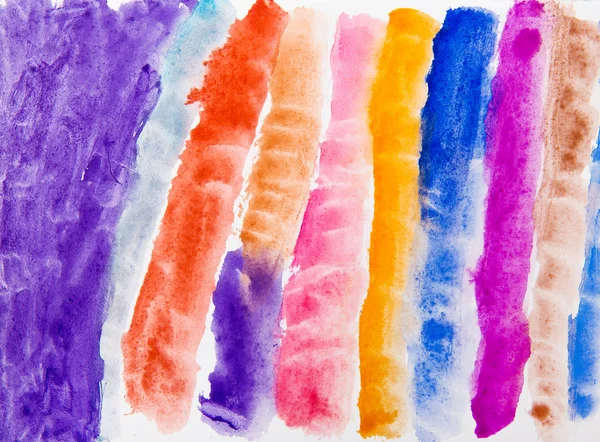 Colorful strips water color — Stock Photo, Image