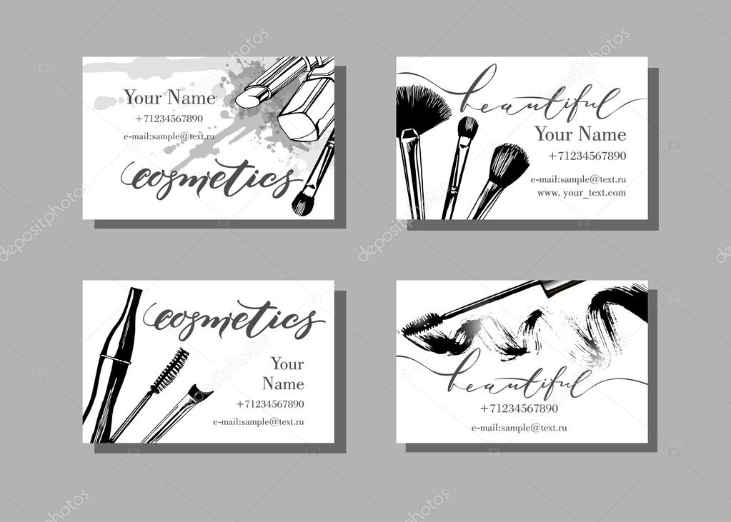 Makeup Artist Business Cards Stock