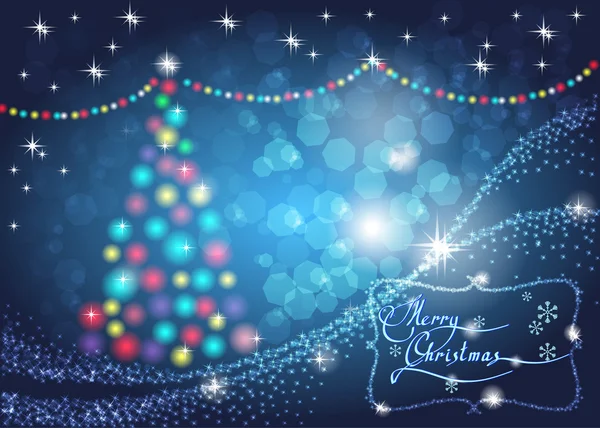 言葉「メリー クリスマス クリスマス カード" — ストックベクタ