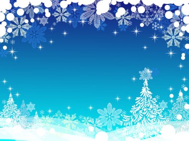 Christmas and New Year background with place for text