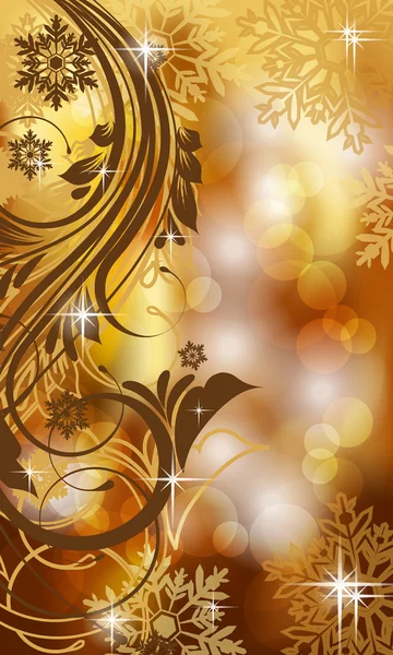 Weihnachten und Neujahr Hintergrund mit Platz für Text — Stockvektor