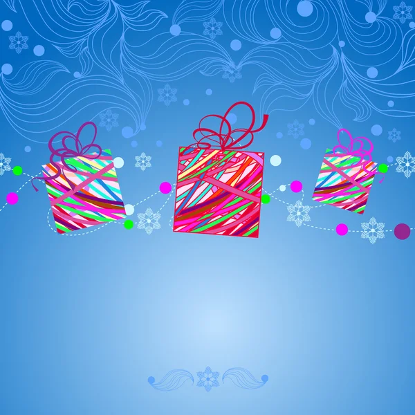 Noël et Nouvel An fond avec place pour votre texte — Image vectorielle