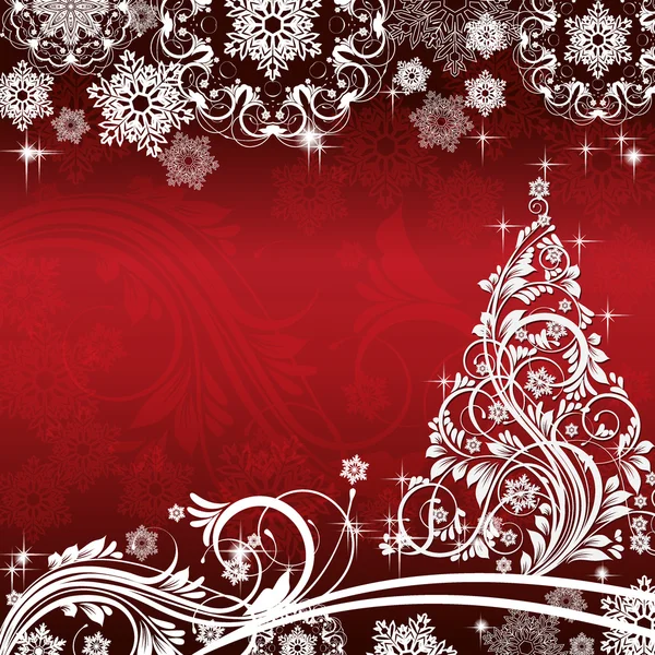 Christmas and New Year background with place for your text — Stock Vector