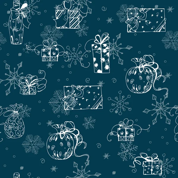 Navidad y Año Nuevo fondo. — Vector de stock