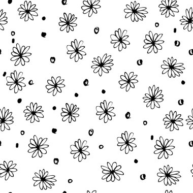 Mürekkep çiçek seamless modeli