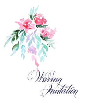 Düğün davetiyesi.