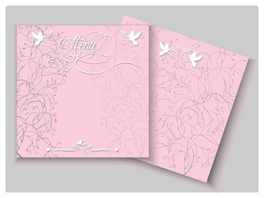 Menü düğün şablonu