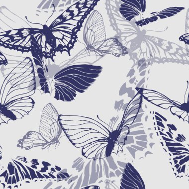 Kelebeklerle kusursuz desen