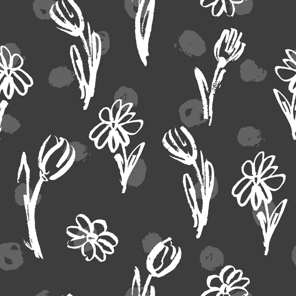 El boyalı çiçek desen