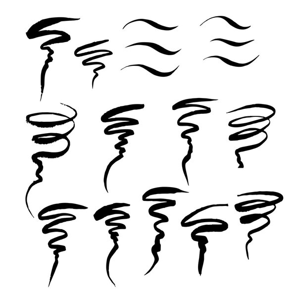 Eye liner strokes