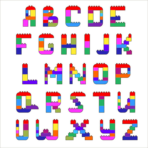 Alphabet created from