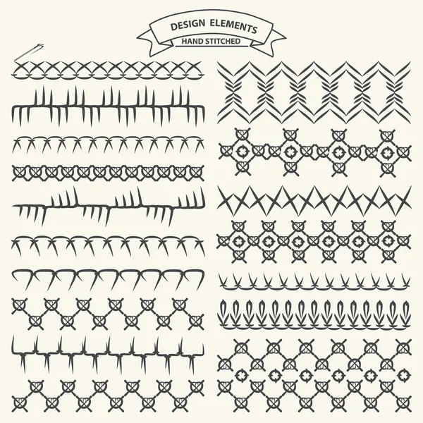 Mano cosida — Archivo Imágenes Vectoriales