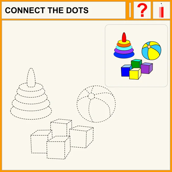 1015 _ 3 connect the dots — стоковый вектор