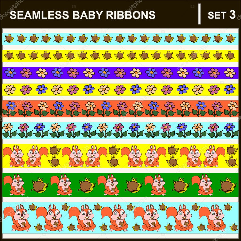 baby ribbons horizontal