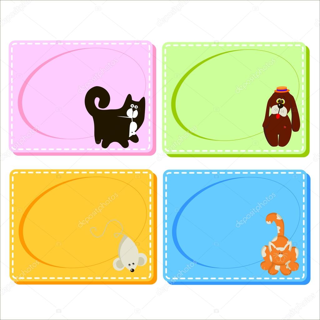 Assorted Baby Cards with a window inside. Set